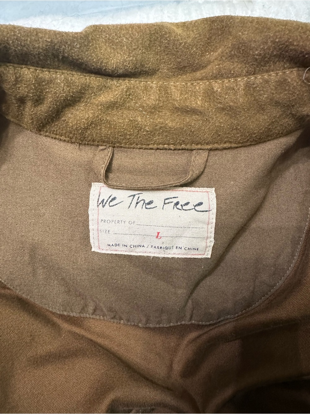 We The Free Chest Pocket Belted Utility Jacket in Brown - Picture 3 of 3